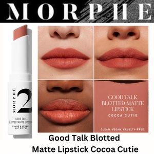 NEW Morphe 2 Good Talk Blotted Matte Lipstick- Cocoa Cutie